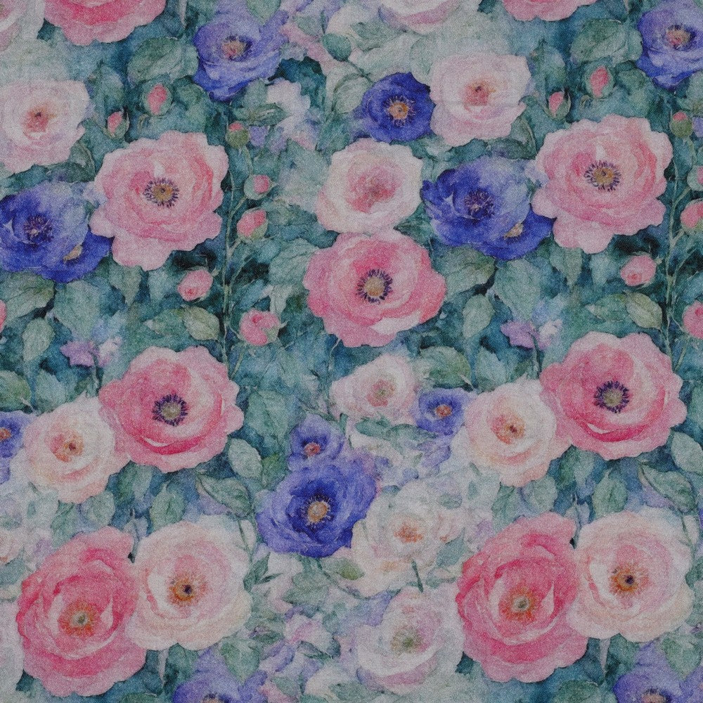 DOUBLE GAUZE DIGITAL FLOWERS