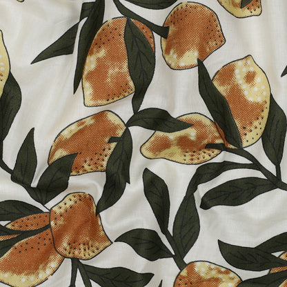 HANDCRAFTED BLOCK-PRINTED COTTON LEMONS