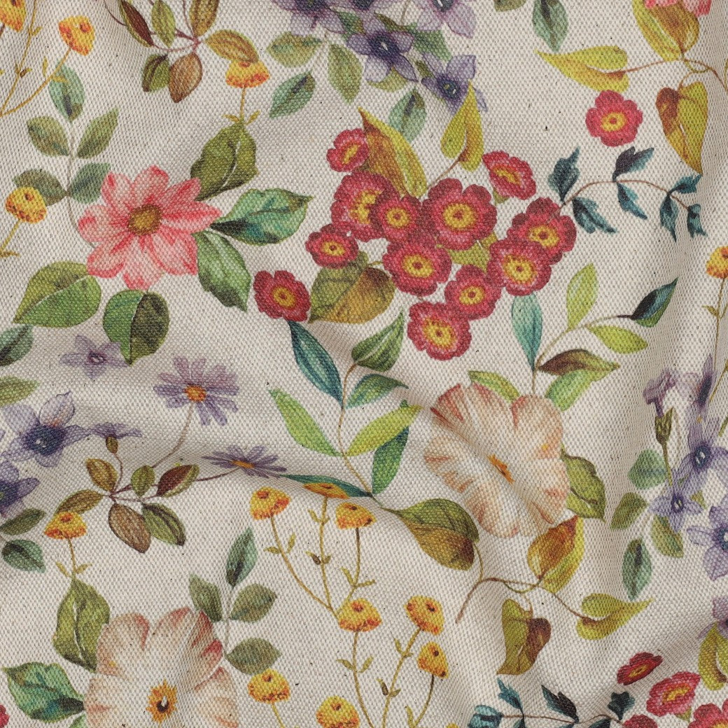 CANVAS LINEN LOOK DIGITAL FLOWERS