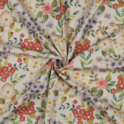 CANVAS LINEN LOOK DIGITAL FLOWERS
