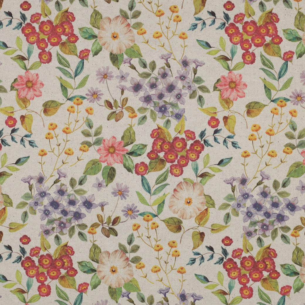 CANVAS LINEN LOOK DIGITAL FLOWERS
