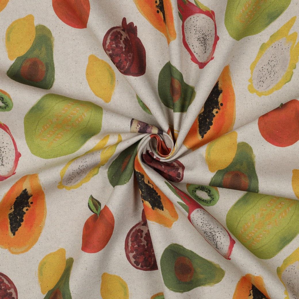 CANVAS LINEN LOOK DIGITAL FRUIT
