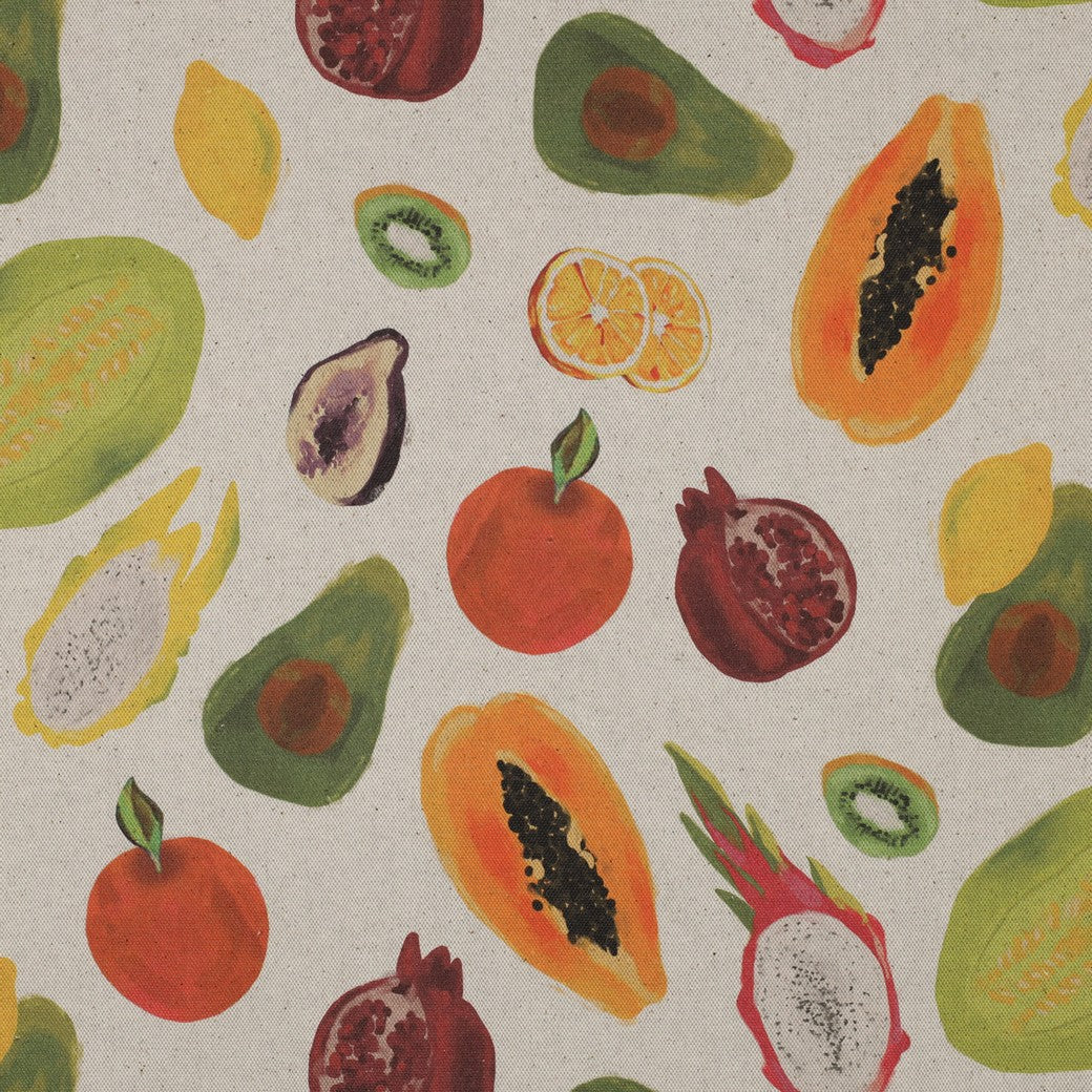 CANVAS LINEN LOOK DIGITAL FRUIT
