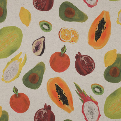 CANVAS LINEN LOOK DIGITAL FRUIT