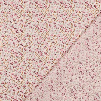 FINE POPLIN FLOWERS - PINK