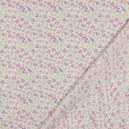 FINE POPLIN FLOWERS - PURPLE