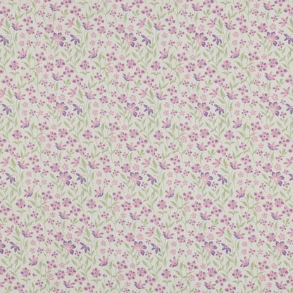 FINE POPLIN FLOWERS - PURPLE
