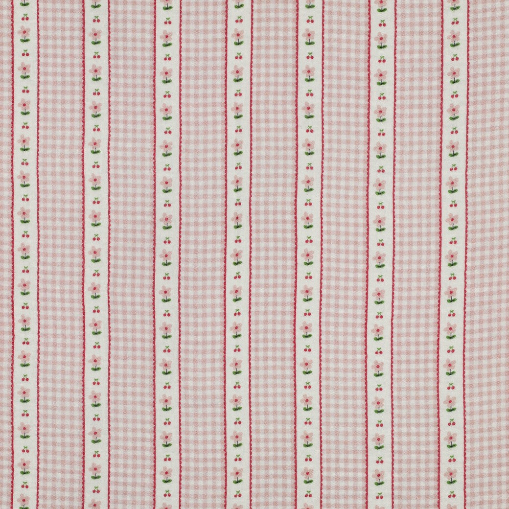 DOUBLE GAUZE DIGITAL CHECKS - PINK