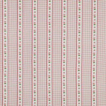 DOUBLE GAUZE DIGITAL CHECKS - PINK