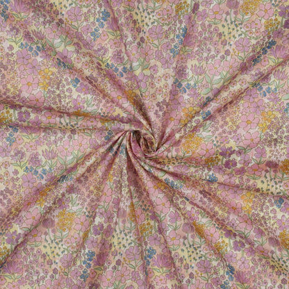 COTTON VOILE DIGITAL SMALL FLOWERS - LIGHT PINK