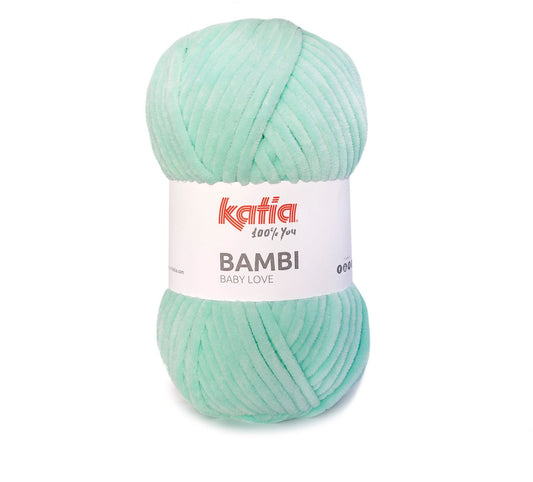 Katia Bambi - 341 mint - Chenille Garen