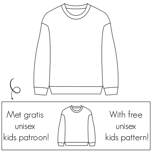 Bel’Etoile – Sem sweater heren en kids (papieren patroon)