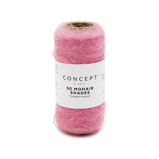 50 MOHAIR SHADES Kauwgom roze 36