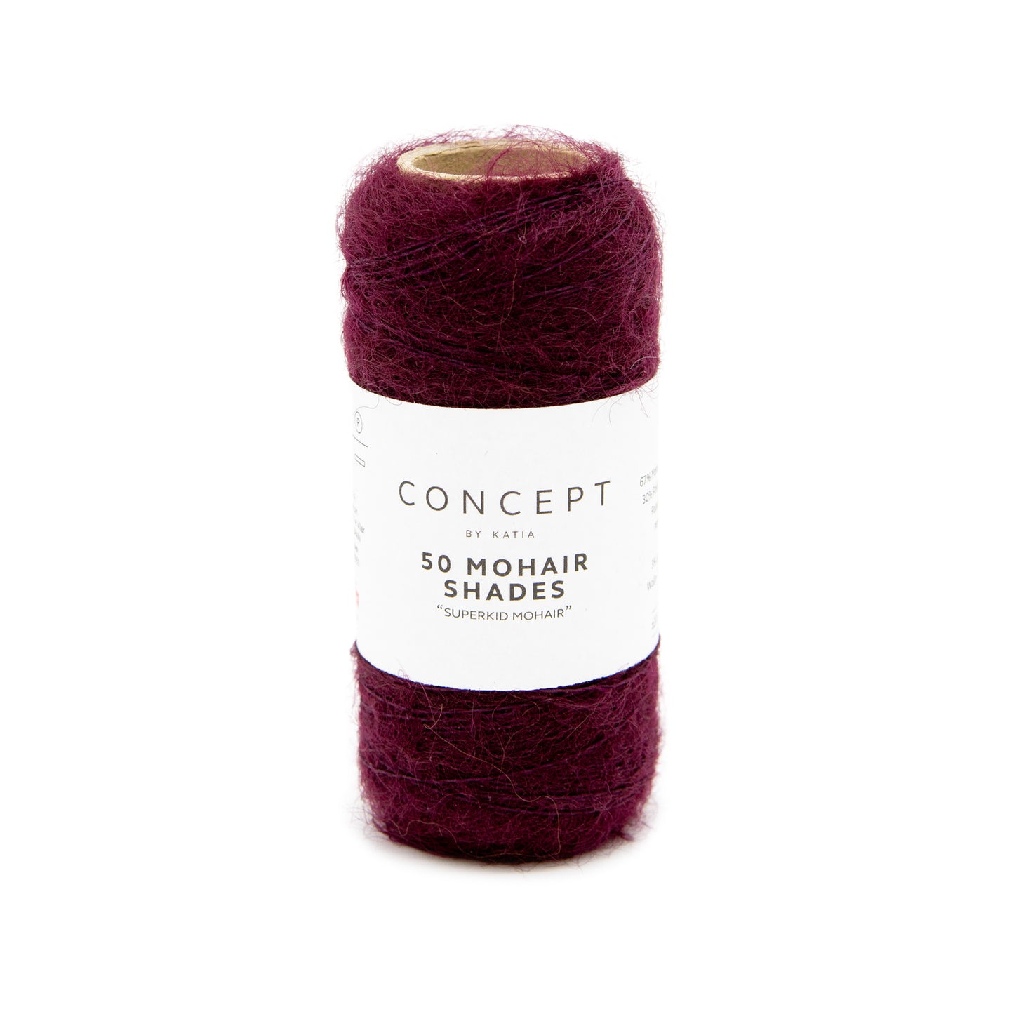 50 MOHAIR SHADES Bordeauxrood 40