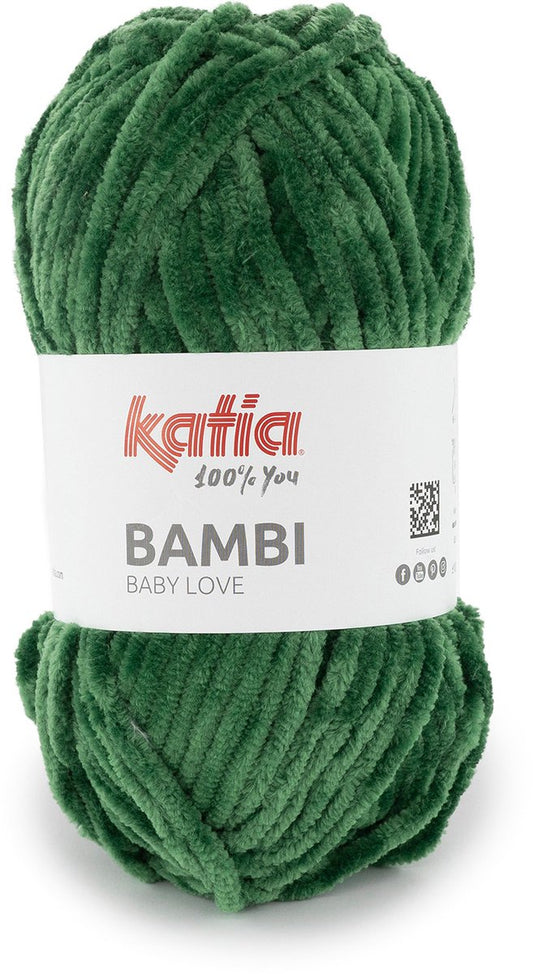 Katia Bambi - 345 kerstgroen - Chenille Garen