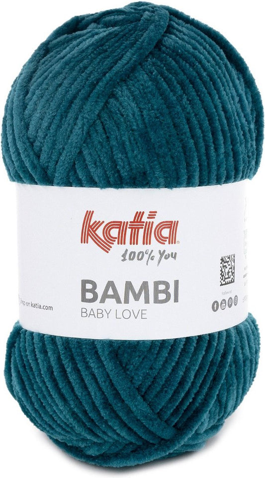 Katia Bambi - 338 petrol - Chenille Garen
