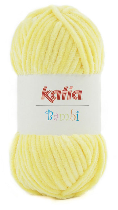 Katia Bambi - 329 geel - Chenille Garen