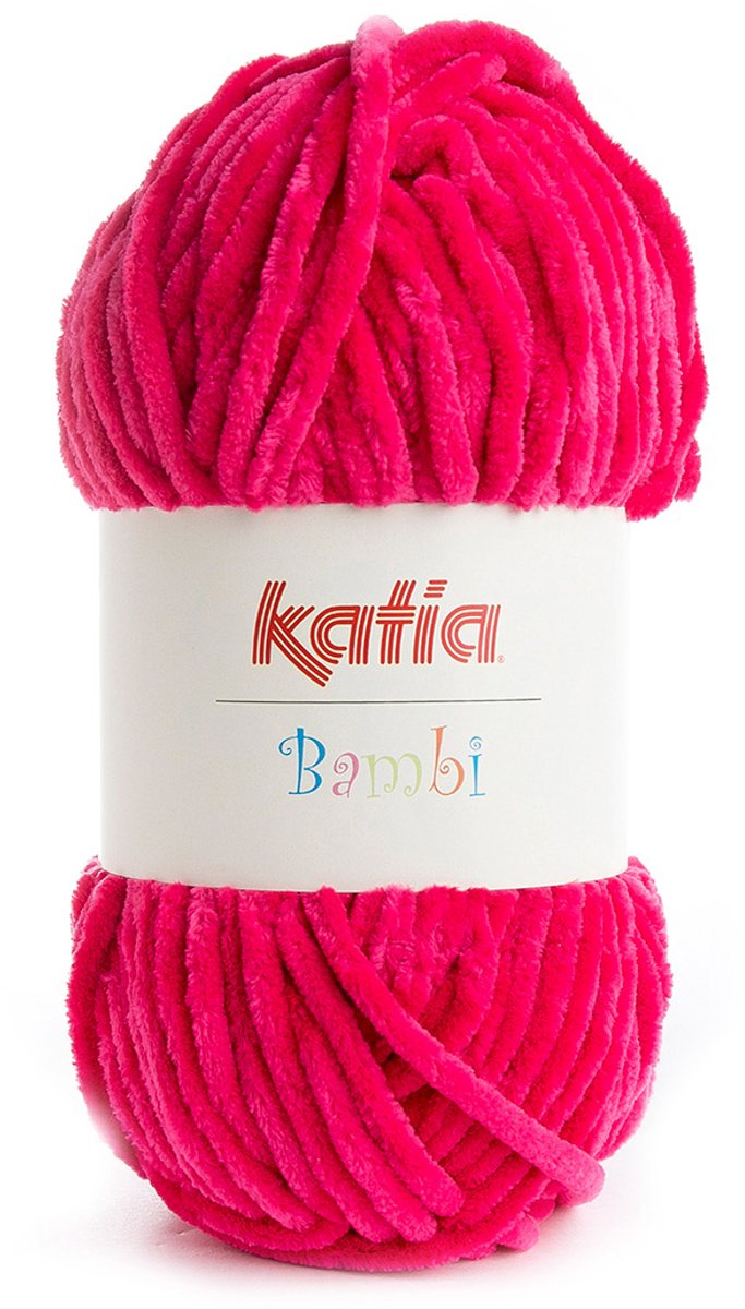 Katia Bambi - 311 fuchsia - Chenille Garen