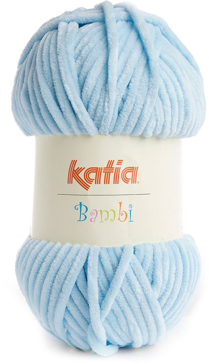 Katia Bambi - 303 lichtblauw - Chenille Garen