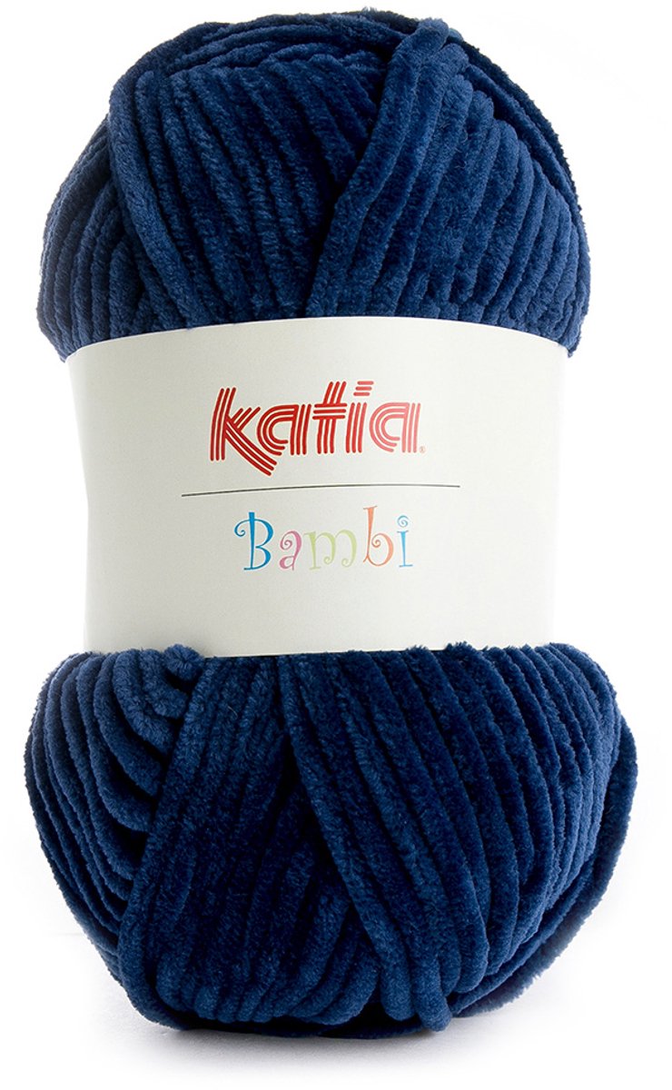 Katia Bambi - 319 donkerblauw - Chenille Garen