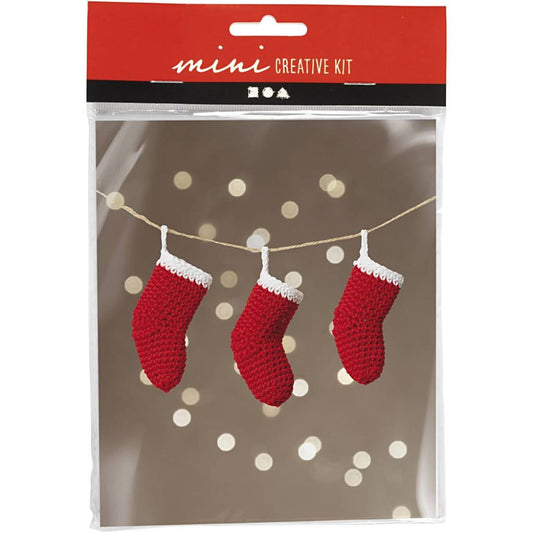 Mini Hobbyset Haken - Kerstsokken