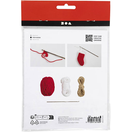 Mini Hobbyset Haken - Kerstsokken