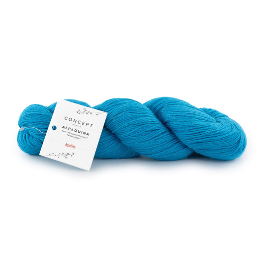 Katia Alpaquina Neon blauw kleur - 502