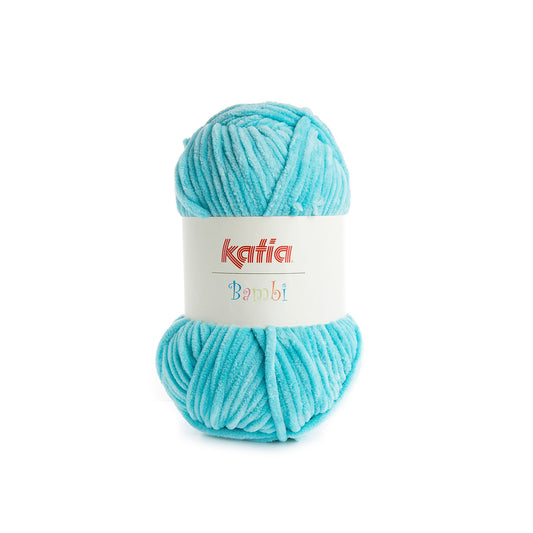 Katia Bambi - 317 turquoise - Chenille Garen