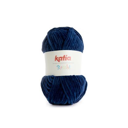 Katia Bambi - 319 donkerblauw - Chenille Garen