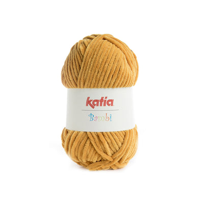 Katia Bambi - 320 mosterdgeel - Chenille Garen