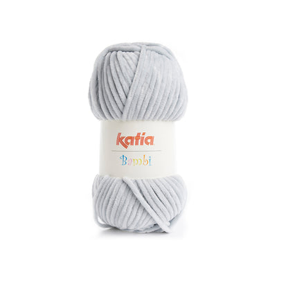 Katia Bambi - 325 parelgrijs - Chenille Garen