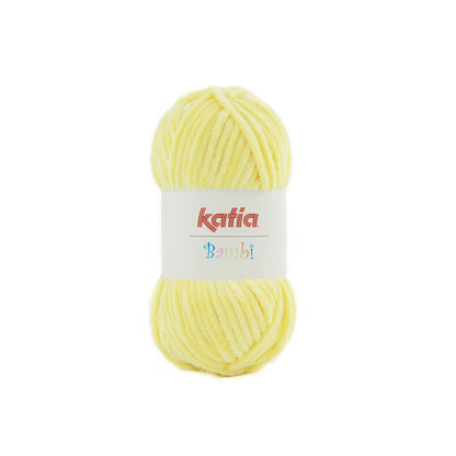 Katia Bambi - 329 geel - Chenille Garen