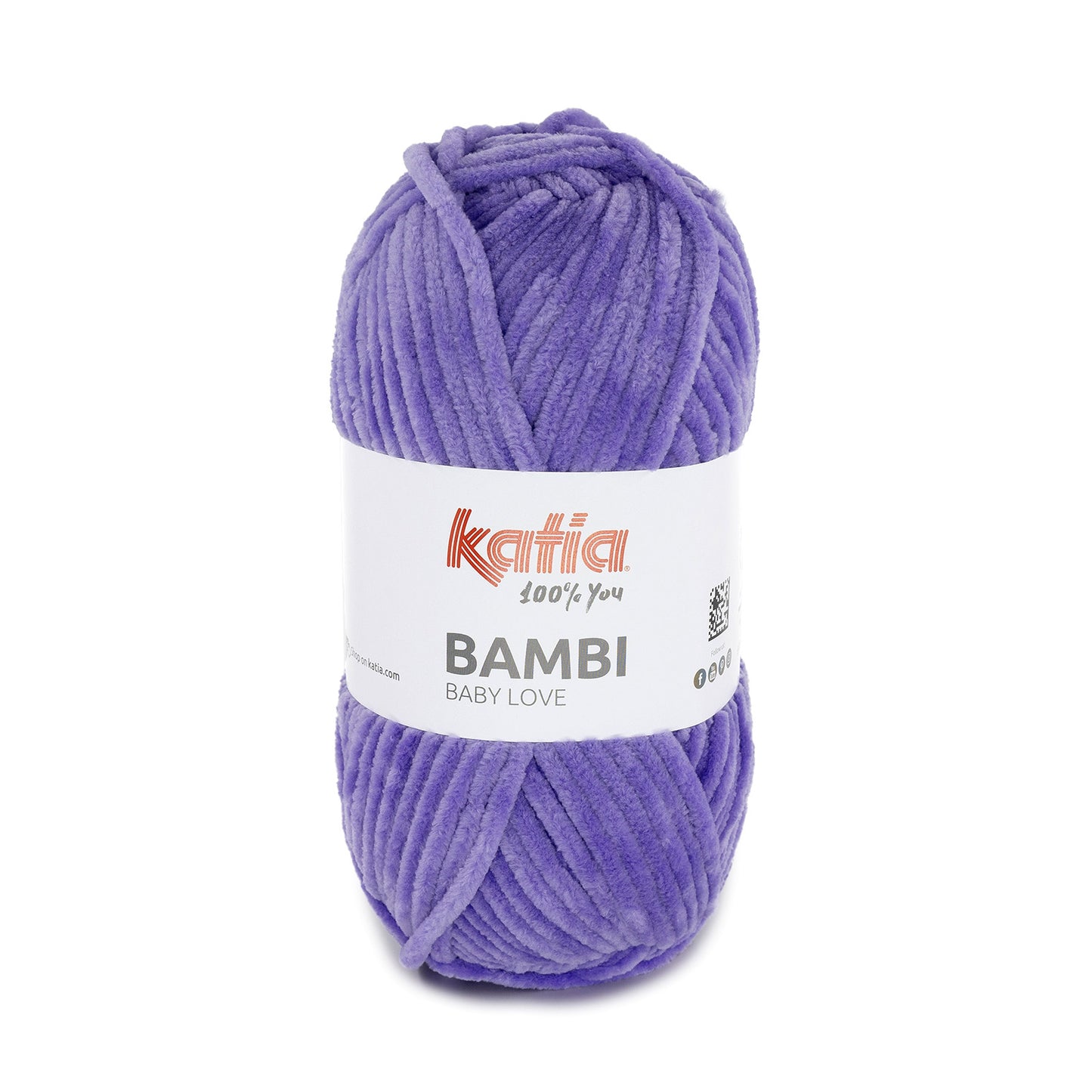 Katia Bambi - 336 lila - Chenille Garen