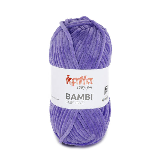 Katia Bambi - 336 lila - Chenille Garen