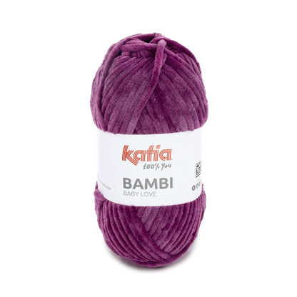 Katia Bambi - 337 druif - Chenille Garen