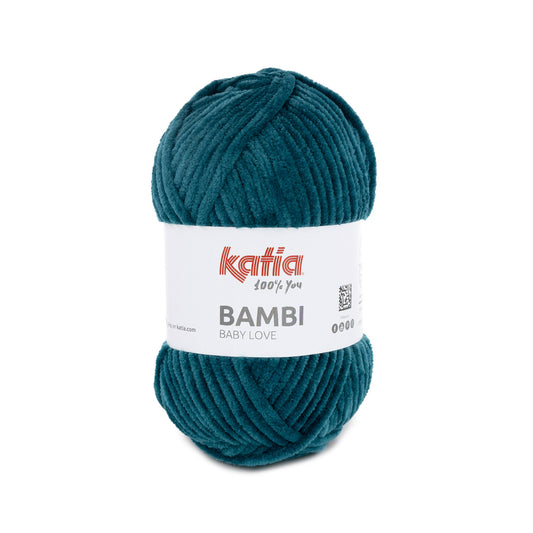 Katia Bambi - 338 petrol - Chenille Garen
