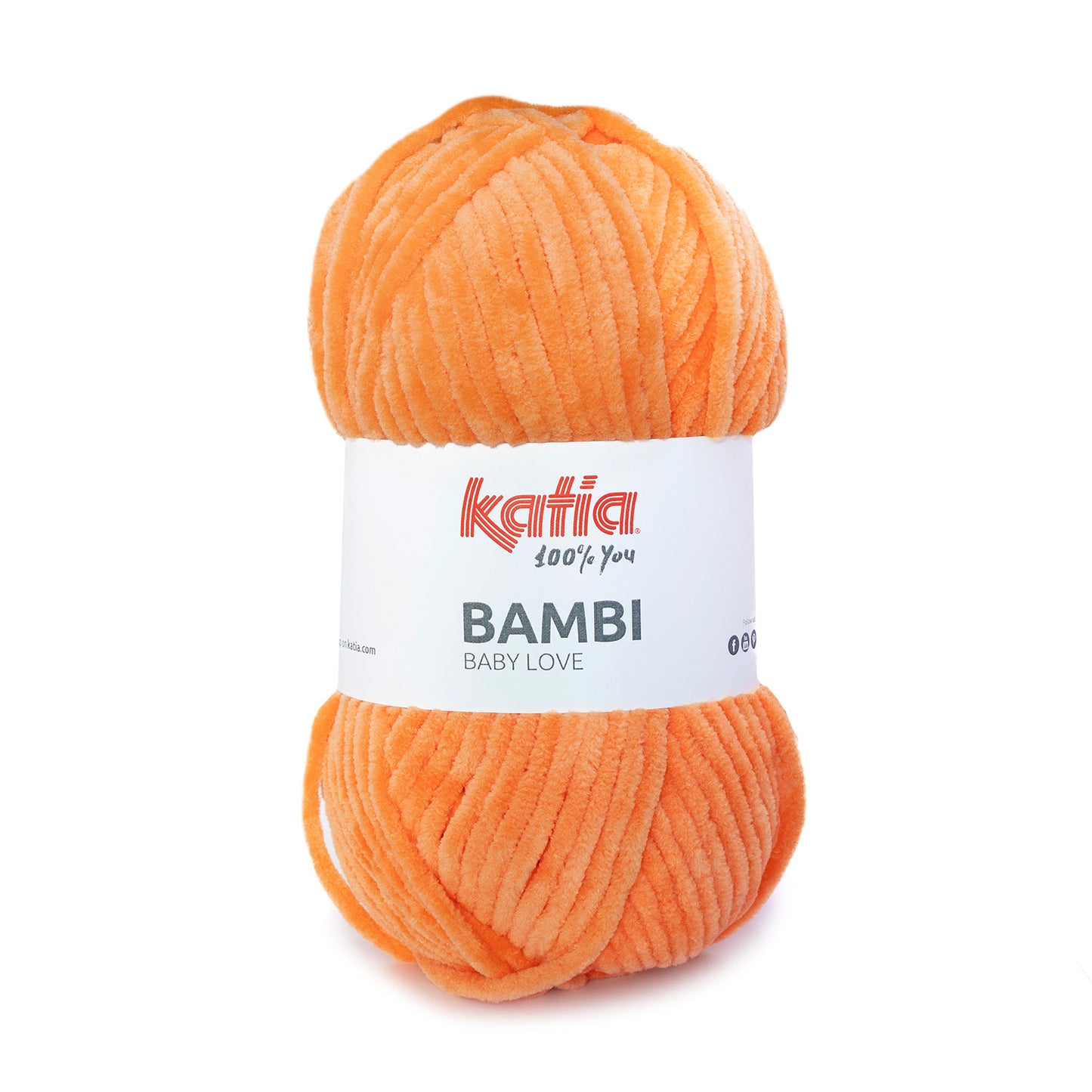 Katia Bambi - 339 mandarijn - Chenille Garen
