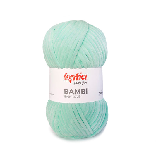 Katia Bambi - 341 mint - Chenille Garen
