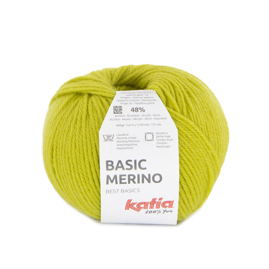 Katia Basic Merino Geelachtig groen kleur - 100