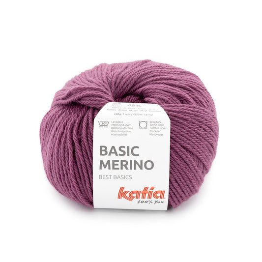 Katia Basic Merino Pruim kleur - 105