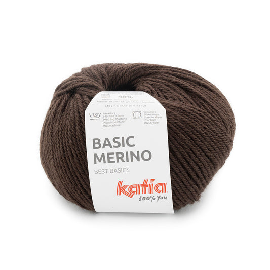 Katia Basic Merino Chocolade bruin kleur - 106