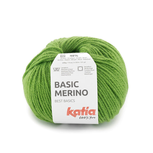Katia Basic Merino Groen gras kleur - 107