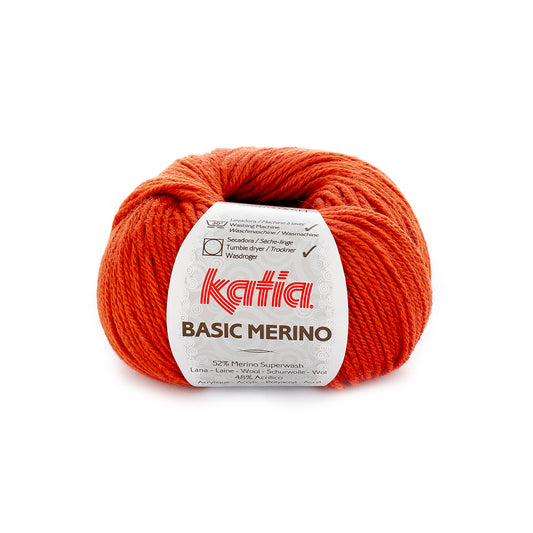 Katia Basic Merino Intens oranje kleur - 20