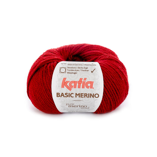 Katia Basic Merino Wijn rood kleur - 22