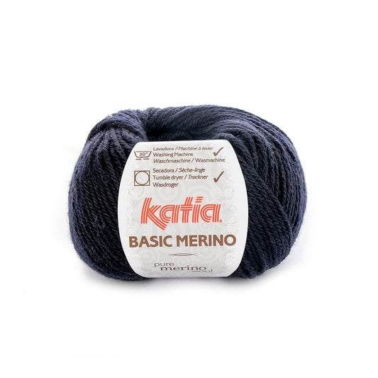 Katia Basic Merino Zeer donker blauw kleur - 5