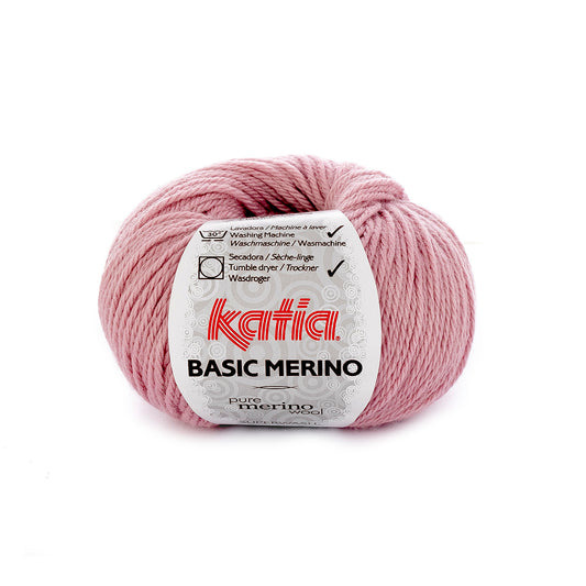 Katia Basic Merino Donker roze kleur - 69
