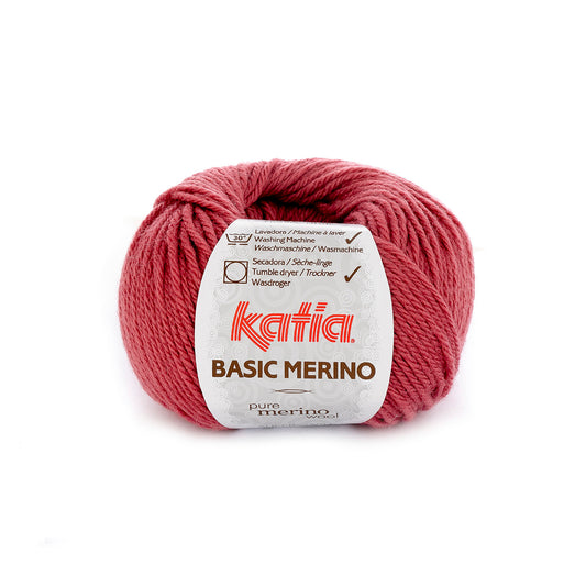 Katia Basic Merino Framboos rood kleur - 75