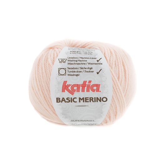 Katia Basic Merino Zeer licht roze kleur - 87