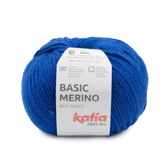 Katia Basic Merino Ultramarijn blauw kleur - 94