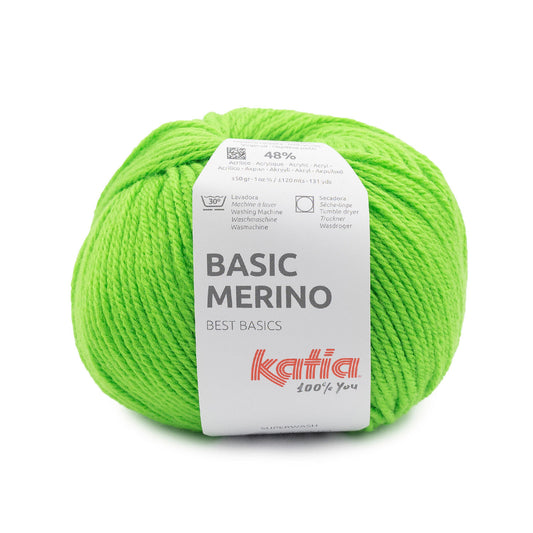 Katia Basic Merino Neon groen kleur - 95